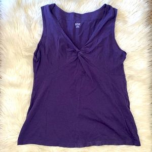 Ana Purple Sleeveless Shirt